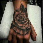 Black and gray rose